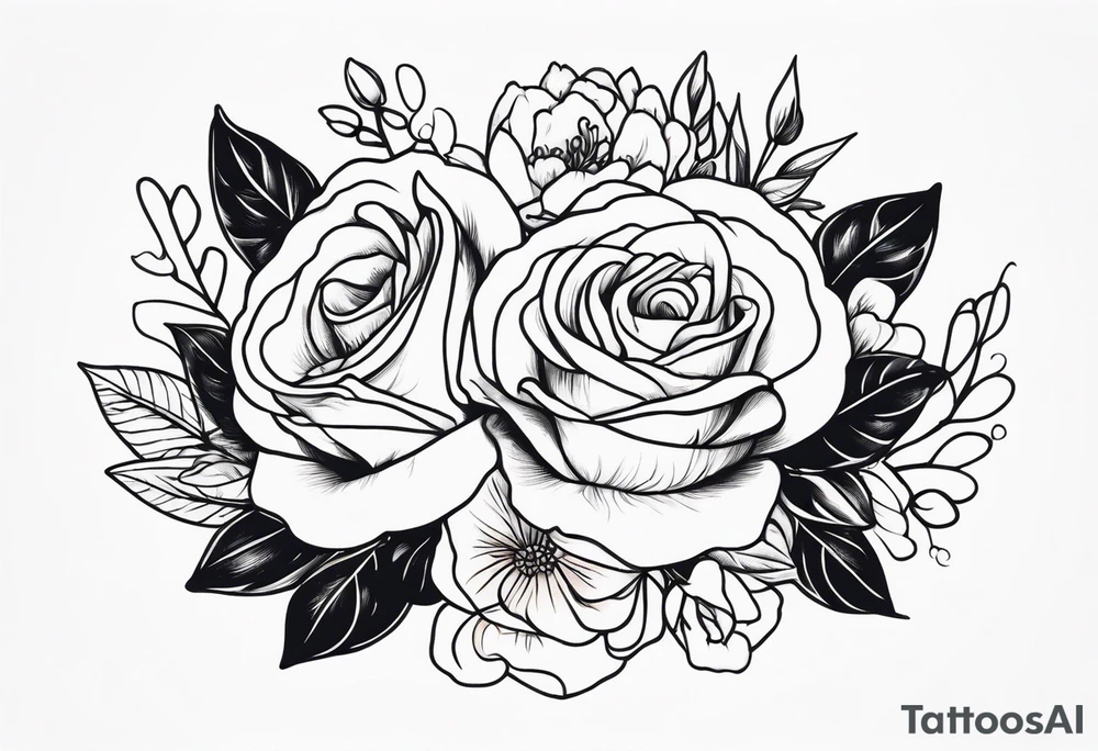 Beautiful wedding tattoo idea