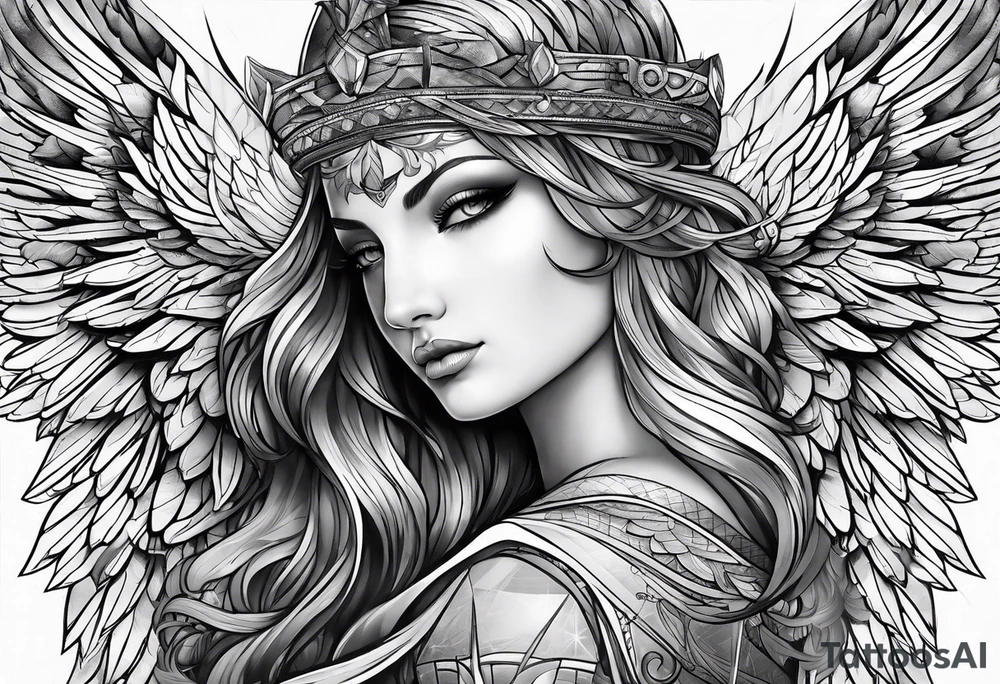 Cool Angel Tattoo for men tattoo idea