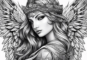 Cool Angel Tattoo for men tattoo idea