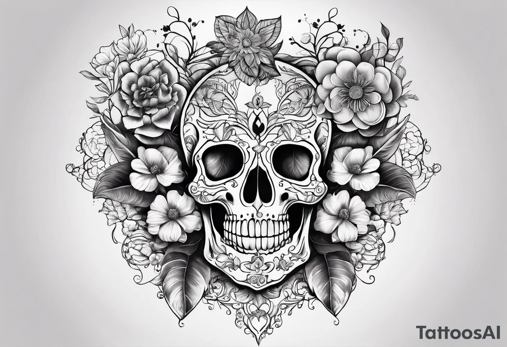 Anatomical arm sleeve, the  heart, skeleton, lungs and brain having a nature aspect or floral aspect to them. Mandala's and flowers to fill in the space tattoo idea
