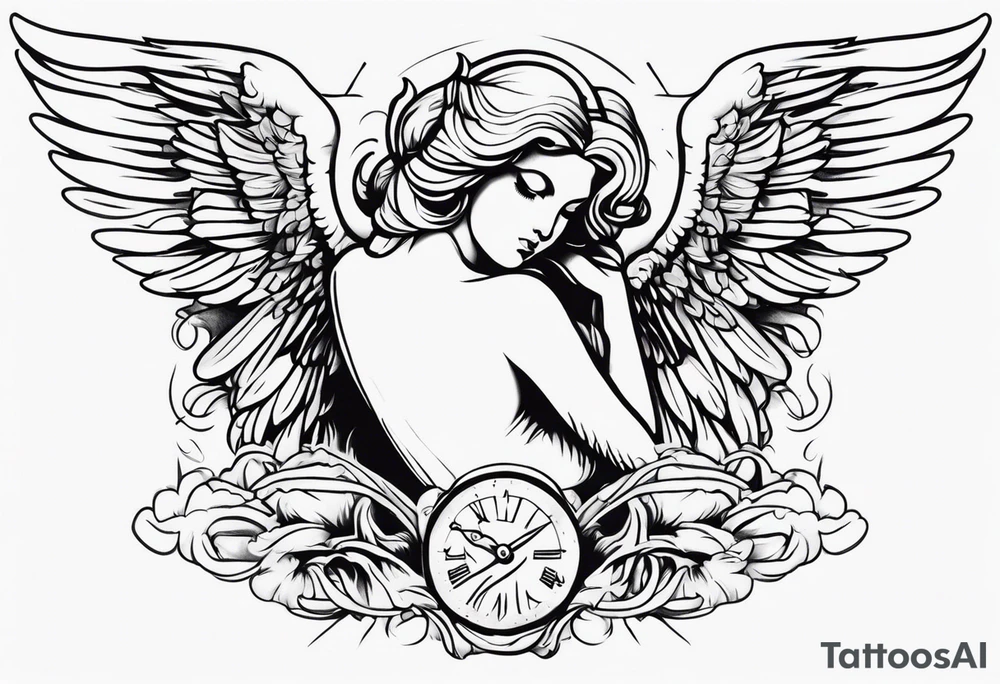 444 angel tattoo idea