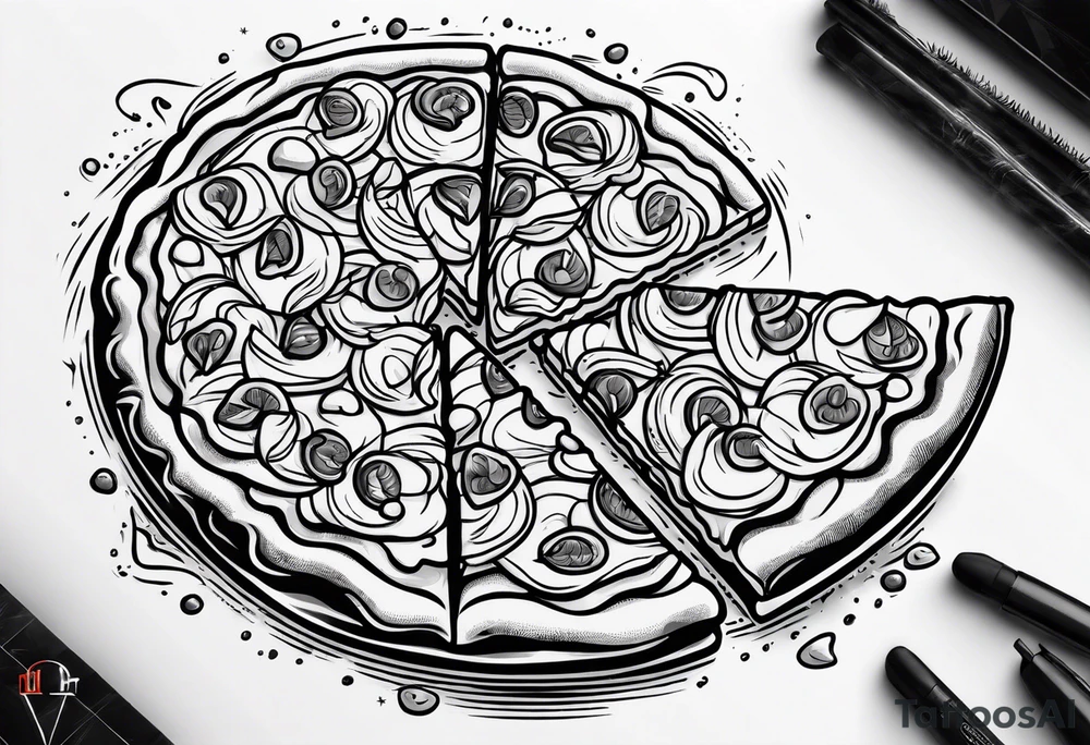 pizza tattoo idea