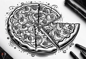 pizza tattoo idea