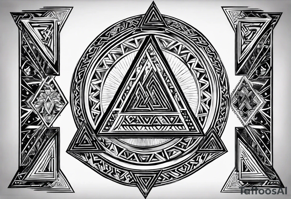 Valknut nordic tattoo idea
