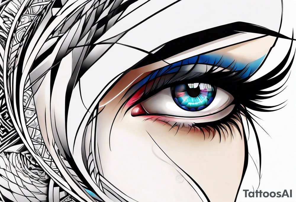 Byakugan eyes tattoo idea