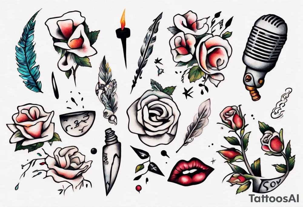 Cursive Layla Jones tattoo idea
