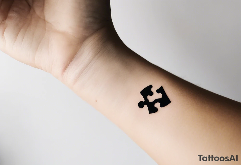 small, delicate tattoo in memory of my sister. We used to do puzzle together so I want one puzzle piece.  I want to include her handwritten message I have that says "to my favorite sister" tattoo idea