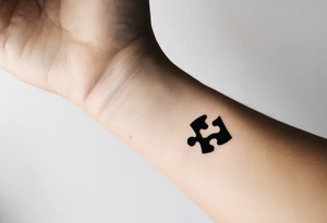 small, delicate tattoo in memory of my sister. We used to do puzzle together so I want one puzzle piece.  I want to include her handwritten message I have that says "to my favorite sister" tattoo idea