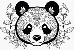 Two Pandas in Love tattoo idea