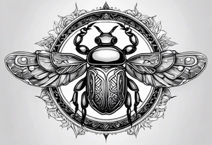 scarab tattoo idea