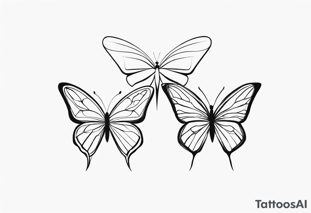 Butterflies tattoo idea