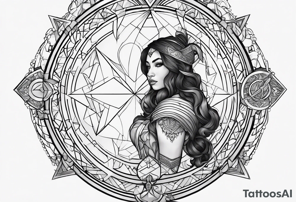 emani, sagittarius, faith, strong tattoo idea