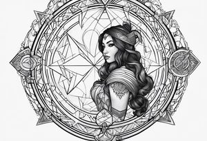 emani, sagittarius, faith, strong tattoo idea