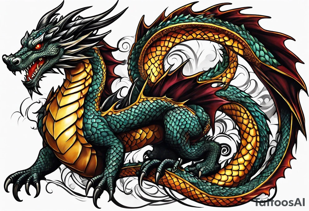 dragon tattoo idea