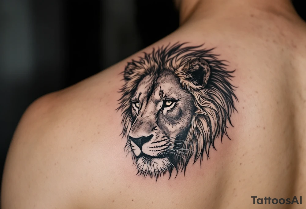 lion tattoo tattoo idea