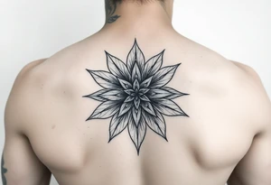 star flower tattoo idea