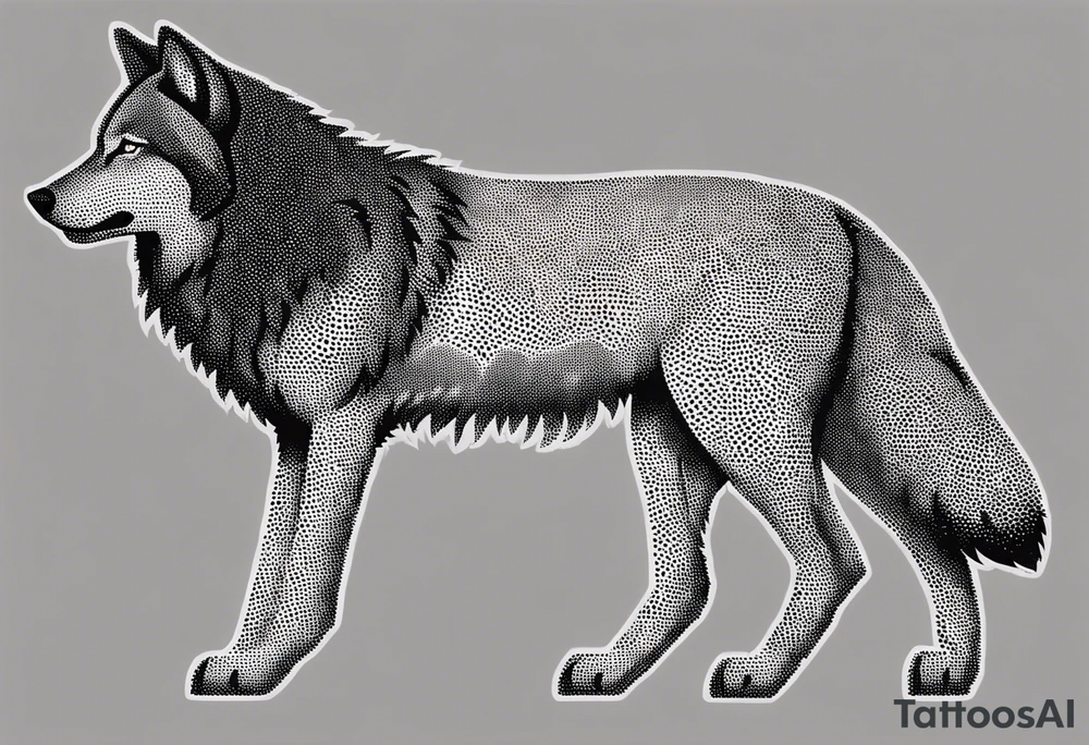 Lobo wolf for a male tattoo tattoo idea