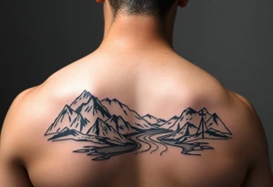 Lands and animals based on the Earth children’s series of books incorporating Neolithic people Arctic tundra mountains and a river tattoo idea