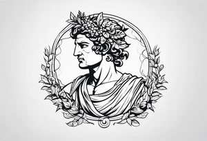 The greek god dionysos tattoo idea
