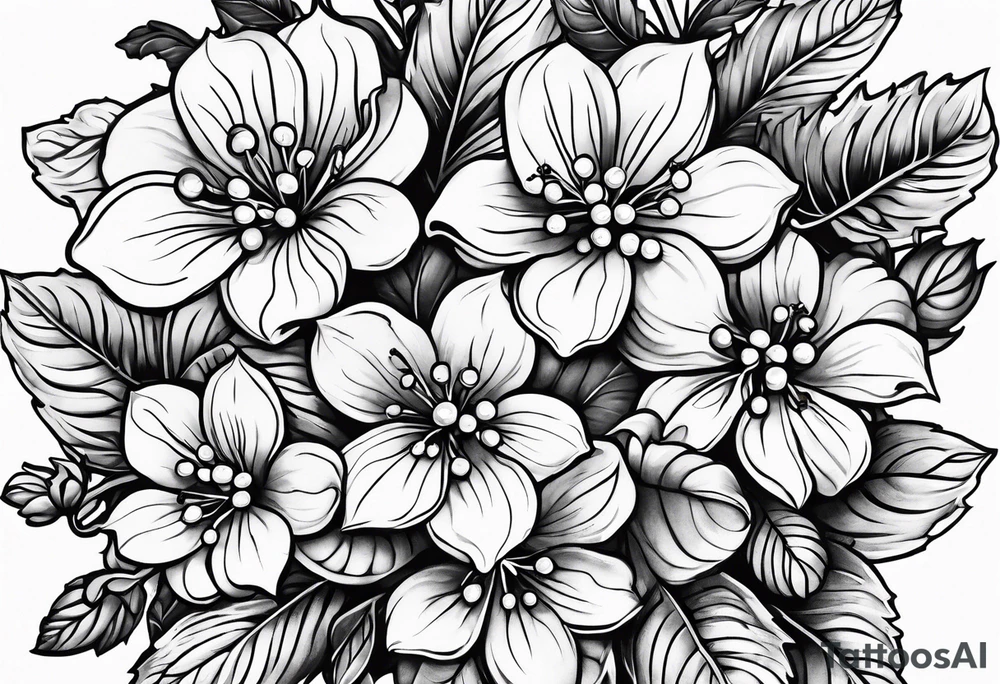 Holly berry birth flower tattoo idea