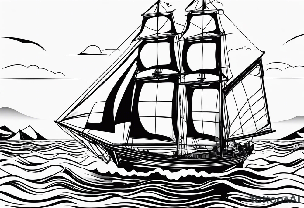 front sailer. tattoo idea