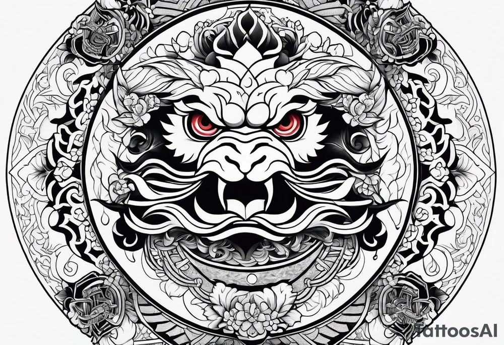 Traditional Japanese tattoo representation of consistency tattoo idea