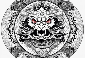 Traditional Japanese tattoo representation of consistency tattoo idea