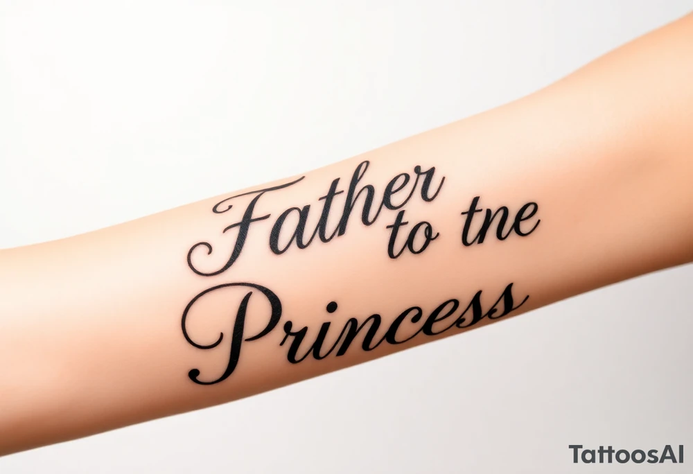 Father to the Princess tattoo idea