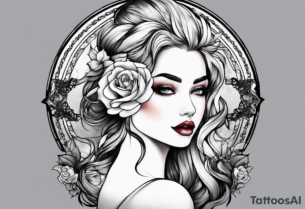 Half moon tattoo idea