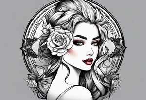 Half moon tattoo idea