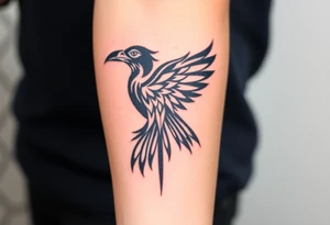 crow tribal tattoo idea