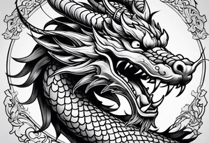 Traditional Chinese Dragon tattoo idea