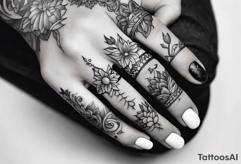 Minimalist finger tattoo idea