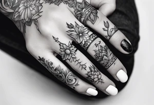 Minimalist finger tattoo idea