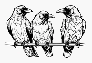 three ravens tattoo idea