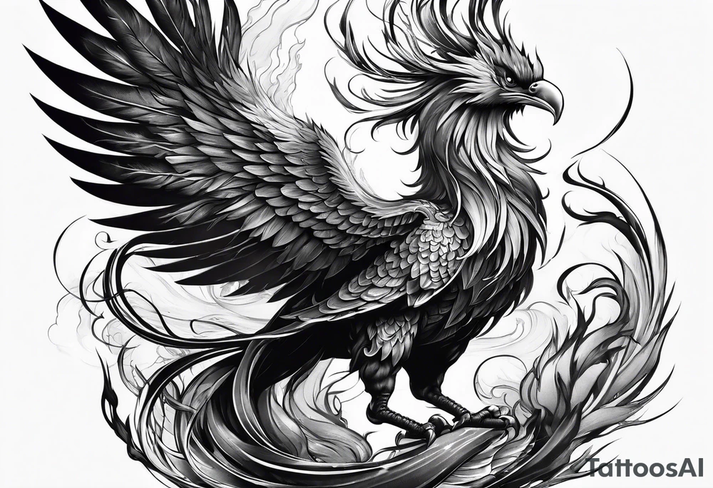 Phoenix transforming from a scorpion tattoo idea