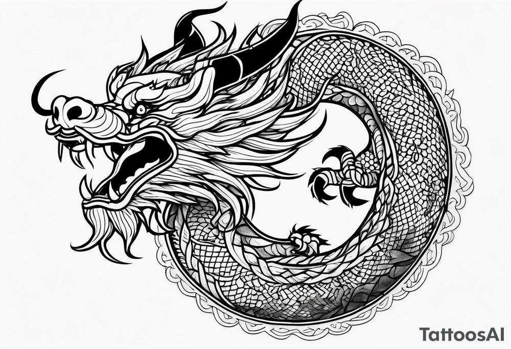 Traditional Chinese Dragon tattoo idea