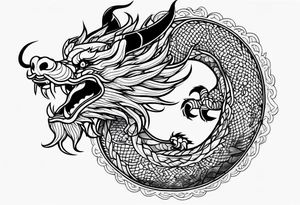 Traditional Chinese Dragon tattoo idea