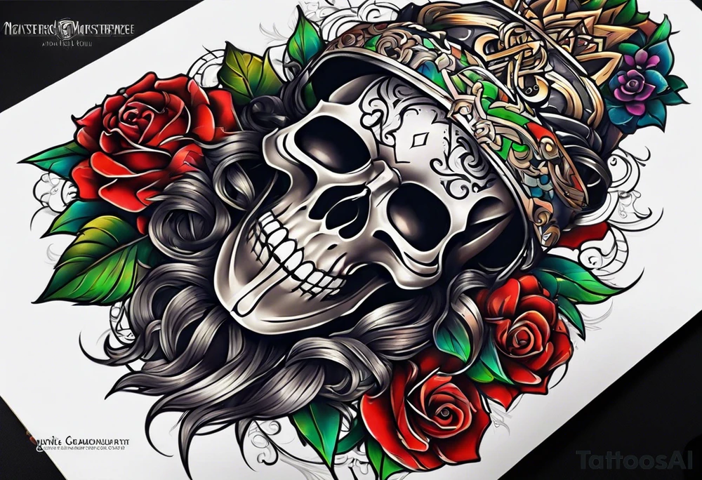 A design for my arm including picture of my kids and cool designs tattoo idea