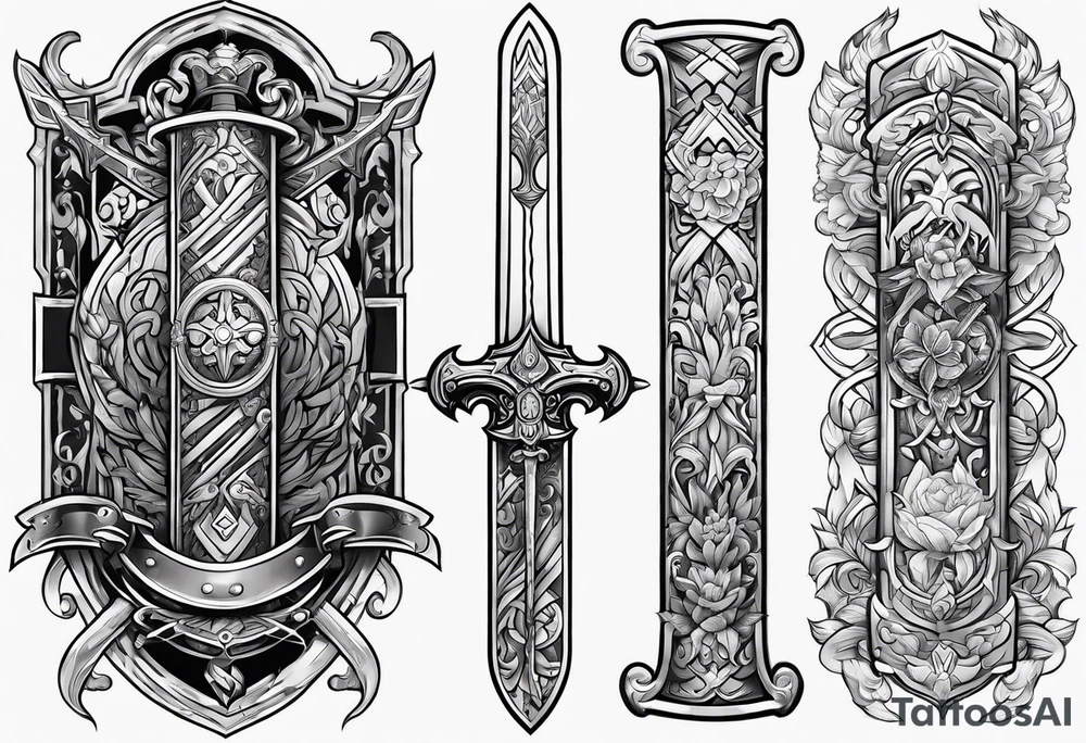 sword consistency tattoo idea