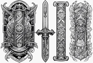 sword consistency tattoo idea