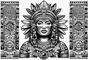 aztec sleeve tattoo idea