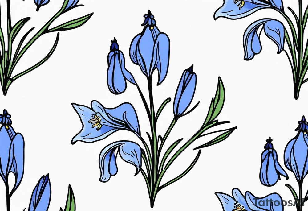 bluebell tattoo idea