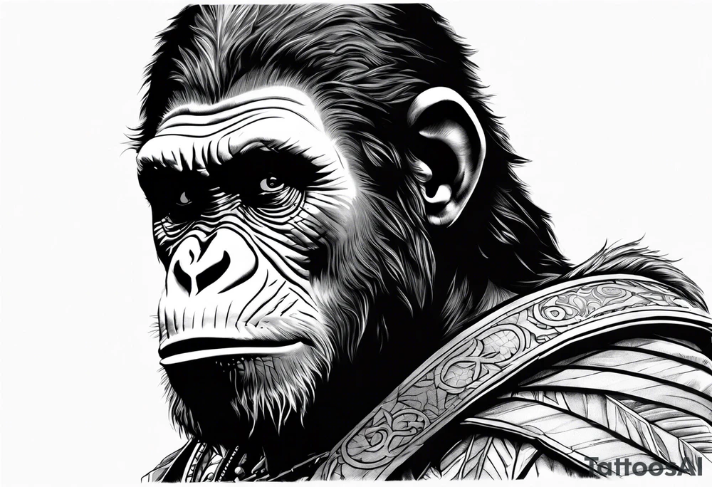 Caeser from planet of the apes tattoo idea