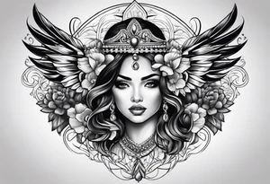 latin women tattoo idea