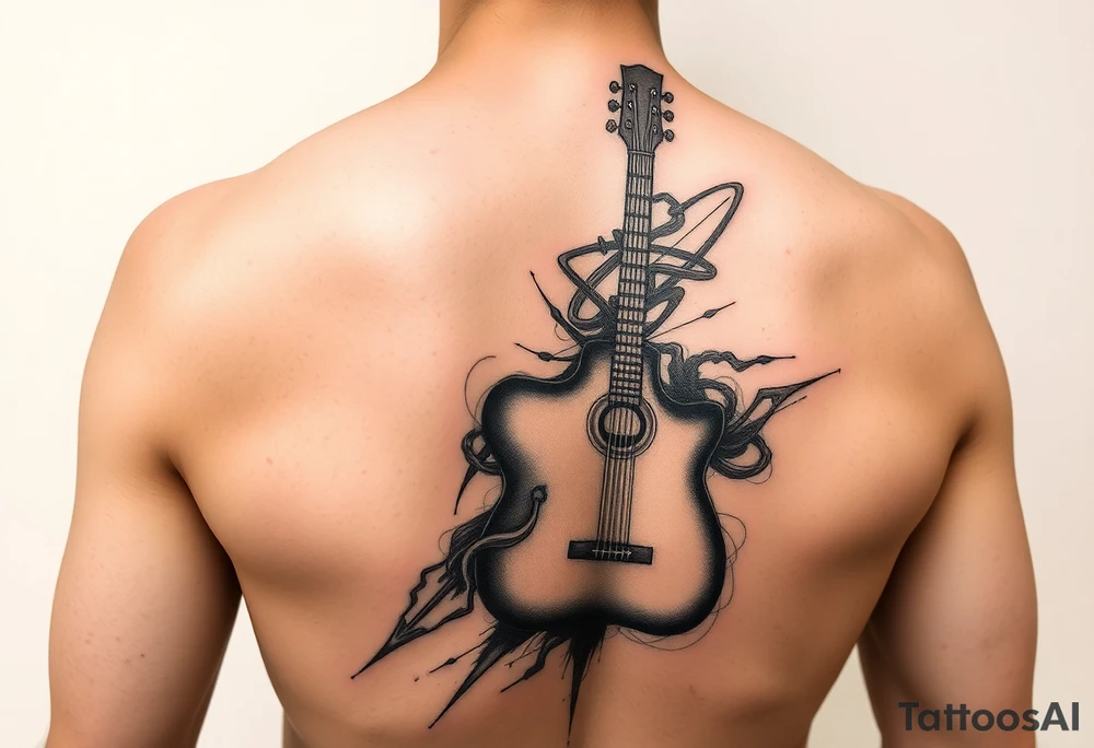 music tatto for full arm tattoo idea