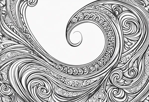 gate swirl vector tattoo idea
