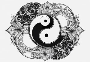 yin yang, water tattoo idea