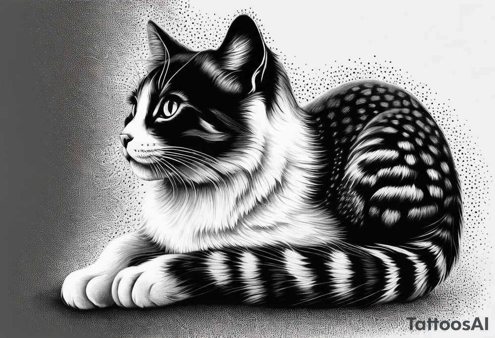 Sweet little Cat tattoo idea