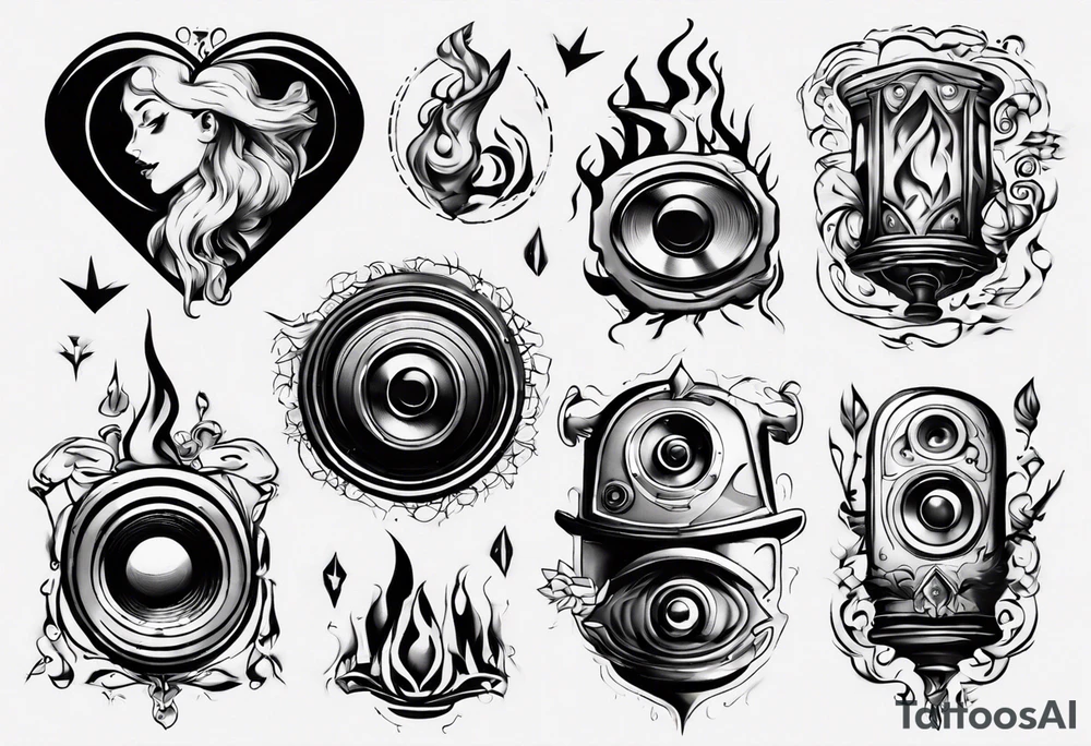 speaker hearth tattoo idea